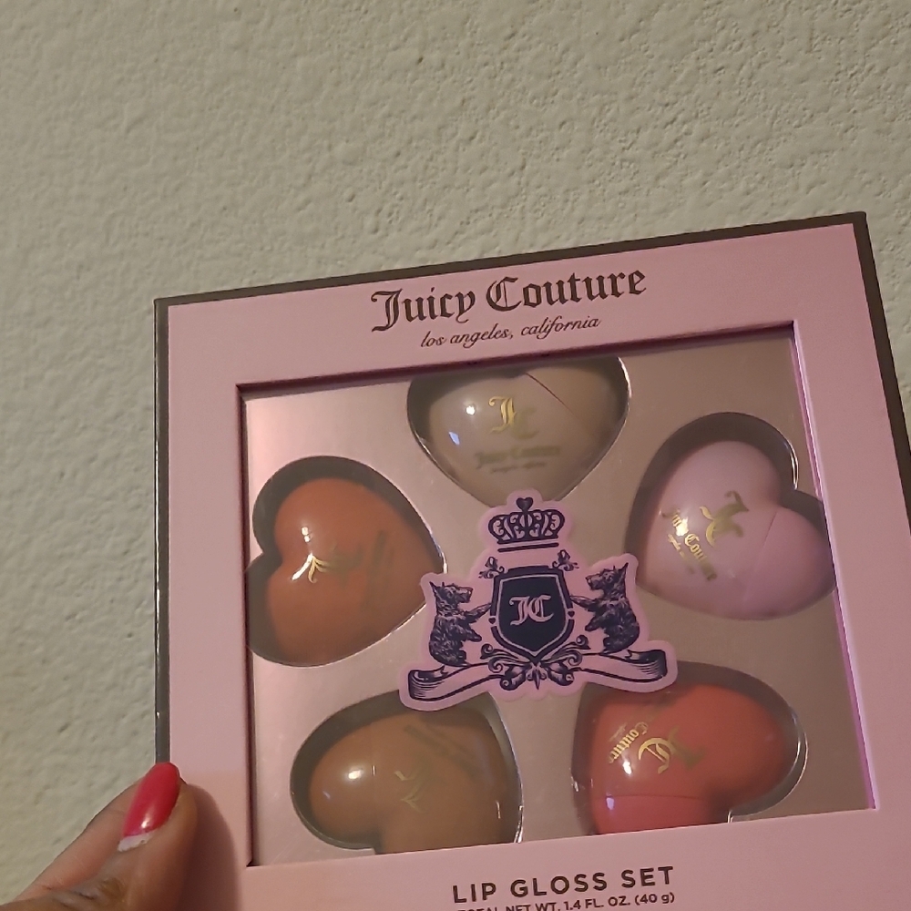 Juicy Couture Heart Lip Gloss Collection - Pink, Cream, Tan